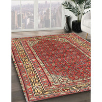 Traditional Light Copper Gold Persian Rug, tr4483