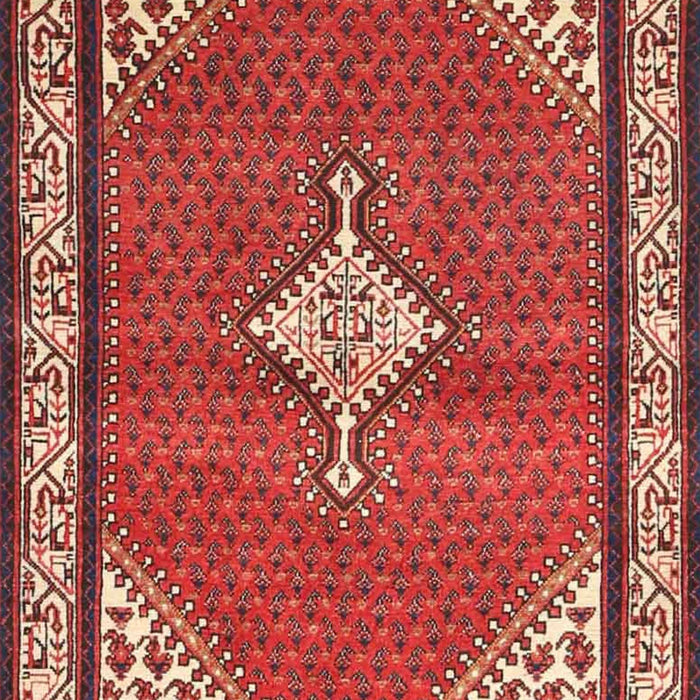 Traditional Sunrise Orange Medallion Rug, tr4485