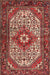 Traditional Copper Red Pink Medallion Rug, tr4486