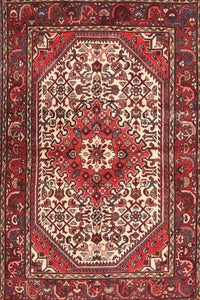 Machine Washable Traditional Copper Red Pink Rug, wshtr4486