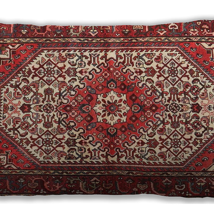 Traditional Classic Rectangular Copper Red Pink Lumbar Throw Pillow, 13 inch by 19 inch, lbtr4486