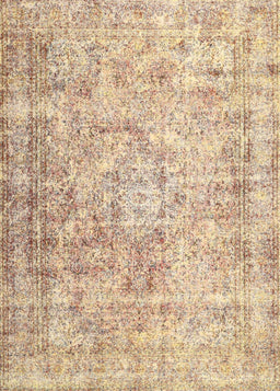 Machine Washable Traditional Brown Gold Rug, wshtr4488