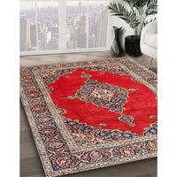 Traditional Camel Brown Medallion Rug, tr4489