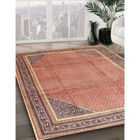 Traditional Tangerine Pink Persian Rug, tr4491