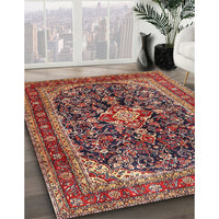 Traditional Saffron Red Persian Rug, tr4494