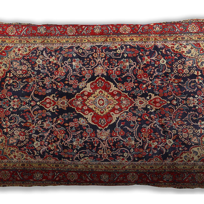 Traditional Classic Rectangular Saffron Red Lumbar Throw Pillow, 13 inch by 19 inch, lbtr4494
