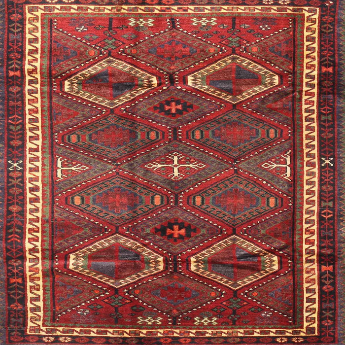 Square Traditional Gold Brown Persian Rug, tr4495