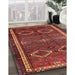 Traditional Gold Brown Persian Rug in Family Room, tr4495
