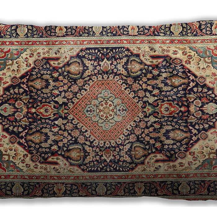 Traditional Classic Rectangular Red Brown Lumbar Throw Pillow, 13 inch by 19 inch, lbtr4497