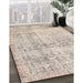 Machine Washable Traditional Desert Sand Beige Rug in a Family Room, wshtr4499