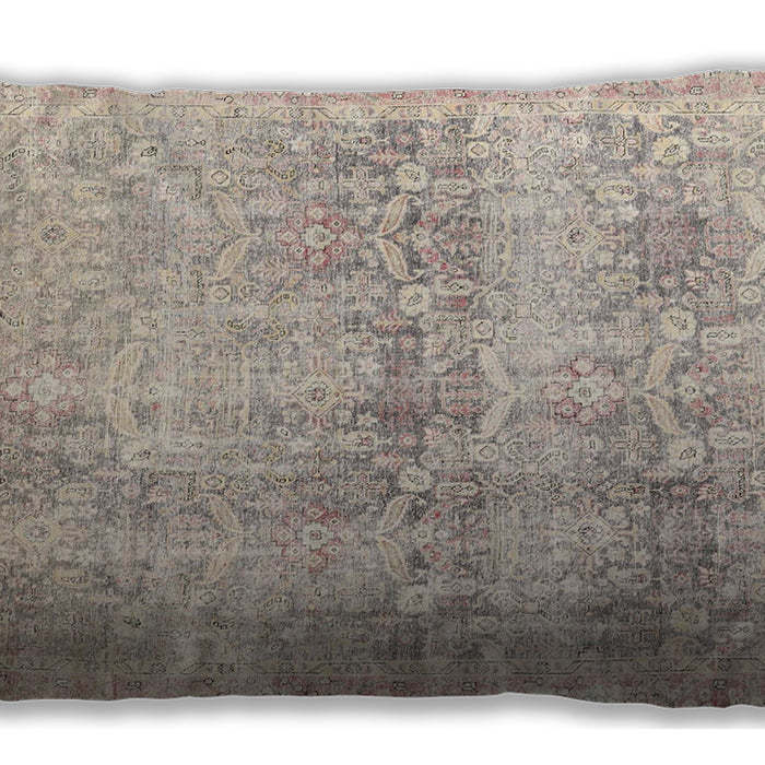 Traditional Classic Rectangular Desert Sand Beige Lumbar Throw Pillow, 13 inch by 19 inch, lbtr4499