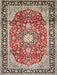 Traditional Tan Brown Medallion Rug, tr449