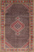 Machine Washable Traditional Orange Salmon Pink Rug, wshtr44