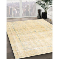 Traditional Golden Blonde Gold Persian Rug, tr4500