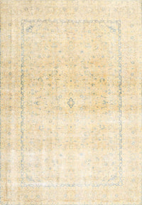 Machine Washable Traditional Gold Rug, wshtr4500