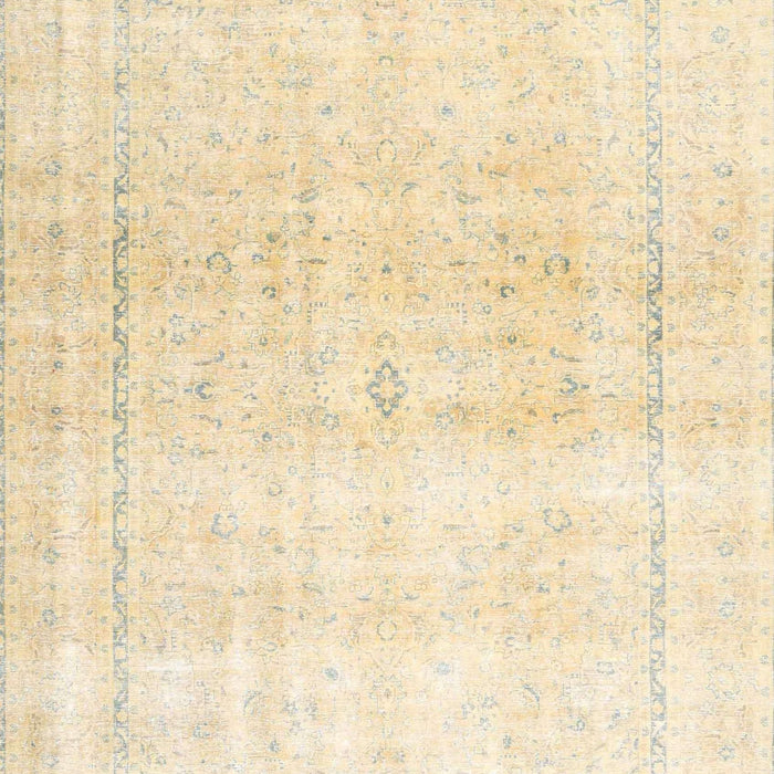 Machine Washable Traditional Gold Rug, wshtr4500