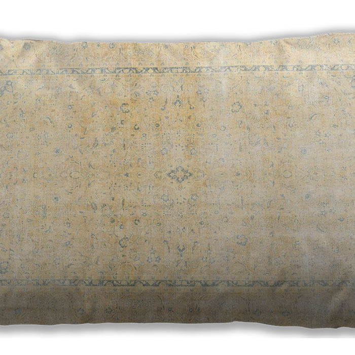 Traditional Classic Rectangular Golden Blonde Gold Lumbar Throw Pillow, 13 inch by 19 inch, lbtr4500