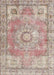 Traditional Orange Salmon Pink Medallion Rug, tr4501