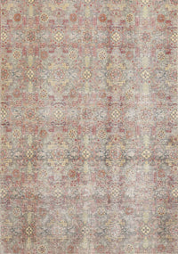 Machine Washable Traditional Tan Brown Rug, wshtr4503