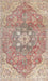 Traditional Copper Red Pink Medallion Rug, tr4504