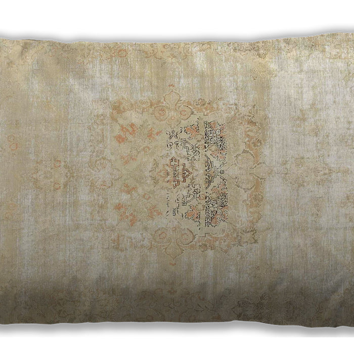 Traditional Classic Rectangular Golden Blonde Gold Lumbar Throw Pillow, 13 inch by 19 inch, lbtr4505