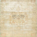 Square Traditional Golden Blonde Gold Persian Rug, tr4505