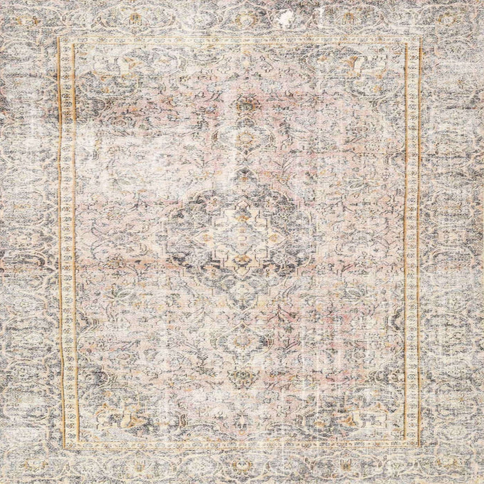Square Traditional Light French Beige Brown Persian Rug, tr4506