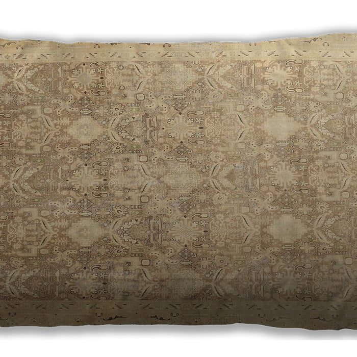Traditional Classic Rectangular Bronze Brown Lumbar Throw Pillow, 13 inch by 19 inch, lbtr4507