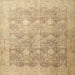 Square Traditional Bronze Brown Persian Rug, tr4507