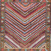 Square Traditional Brown Red Persian Rug, tr4508