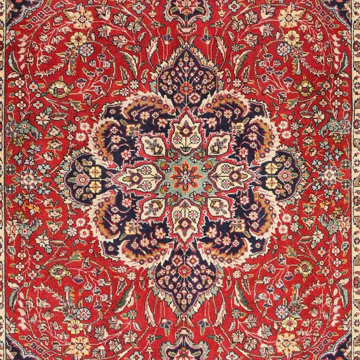 Traditional Light Copper Gold Medallion Rug, tr4510