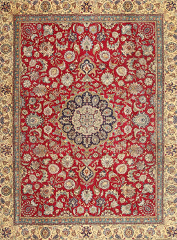Machine Washable Traditional Red Rug, wshtr4513