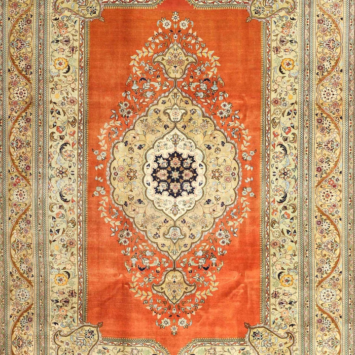 Machine Washable Traditional Red Rug, wshtr4515