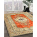 Traditional Red Persian Rug in Family Room, tr4515