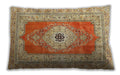 Traditional Classic Rectangular Red Lumbar Throw Pillow, 13 inch by 19 inch, lbtr4515