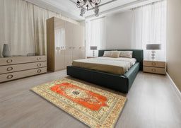 Traditional Red Persian Rug in a Bedroom, tr4515