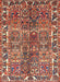 Machine Washable Traditional Light Copper Gold Rug, wshtr4516