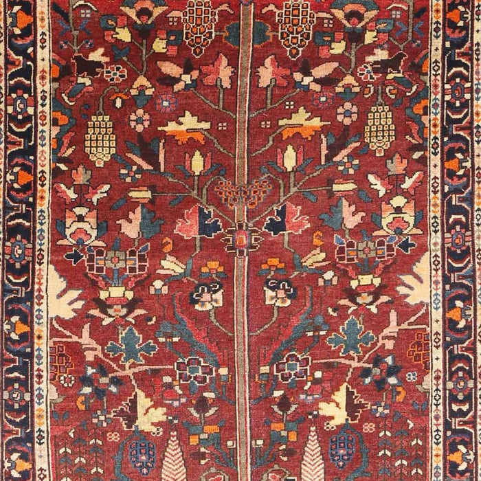 Traditional Orange Salmon Pink Animal Rug, tr4517