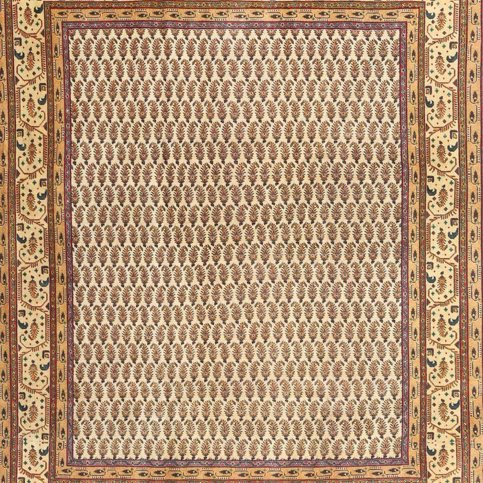 Machine Washable Traditional Sienna Brown Rug, wshtr4518