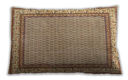 Traditional Classic Rectangular Sienna Brown Lumbar Throw Pillow, 13 inch by 19 inch, lbtr4518