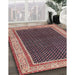 Machine Washable Traditional Vermilion Red Rug in a Family Room, wshtr451