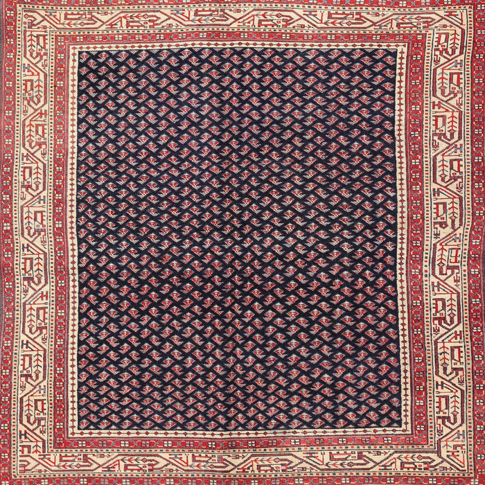 Square Traditional Red Persian Rug, tr451