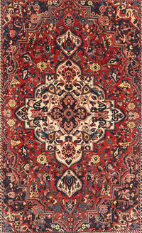 Machine Washable Traditional Saffron Red Rug, wshtr4520