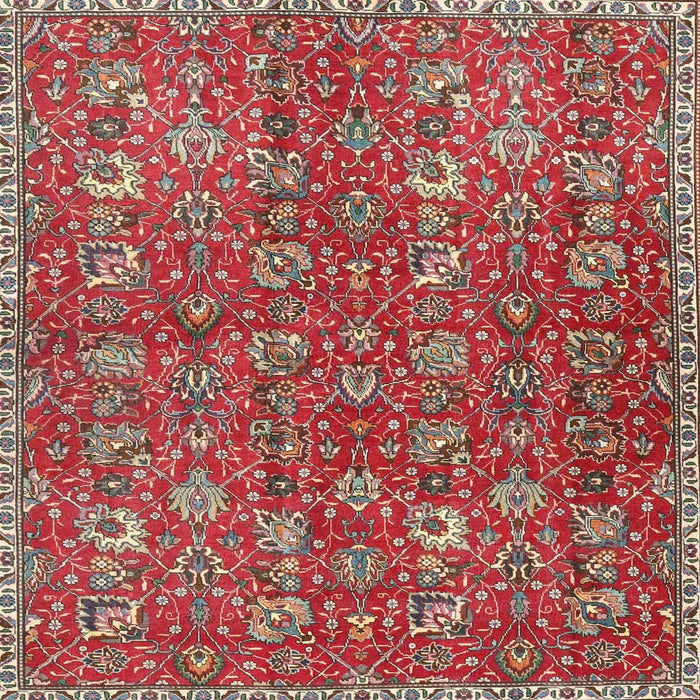 Square Traditional Red Persian Rug, tr4521
