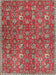 Machine Washable Traditional Red Rug, wshtr4521