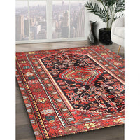 Traditional Orange Salmon Pink Persian Rug, tr4524