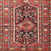 Square Traditional Orange Salmon Pink Persian Rug, tr4524