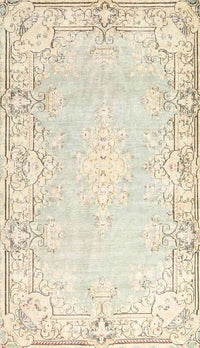 Machine Washable Traditional Peach Beige Rug, wshtr4526