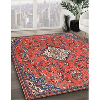 Traditional Orange Salmon Pink Persian Rug, tr4527