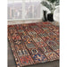 Traditional Orange Salmon Pink Persian Rug in Family Room, tr4528